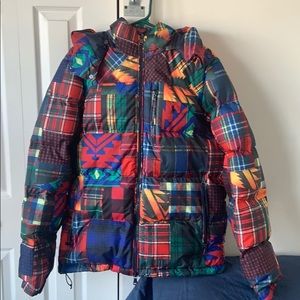 Mens Polo Ralph Lauren Winter patchwork coat